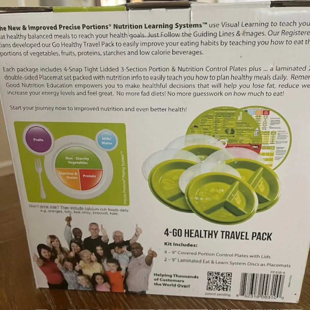 New Precise Portions 4-Go Healthy Travel Pack